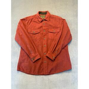 Grizzly Mountain Men's Long Sleeve Double Brushed Chamois Flannel Red Large